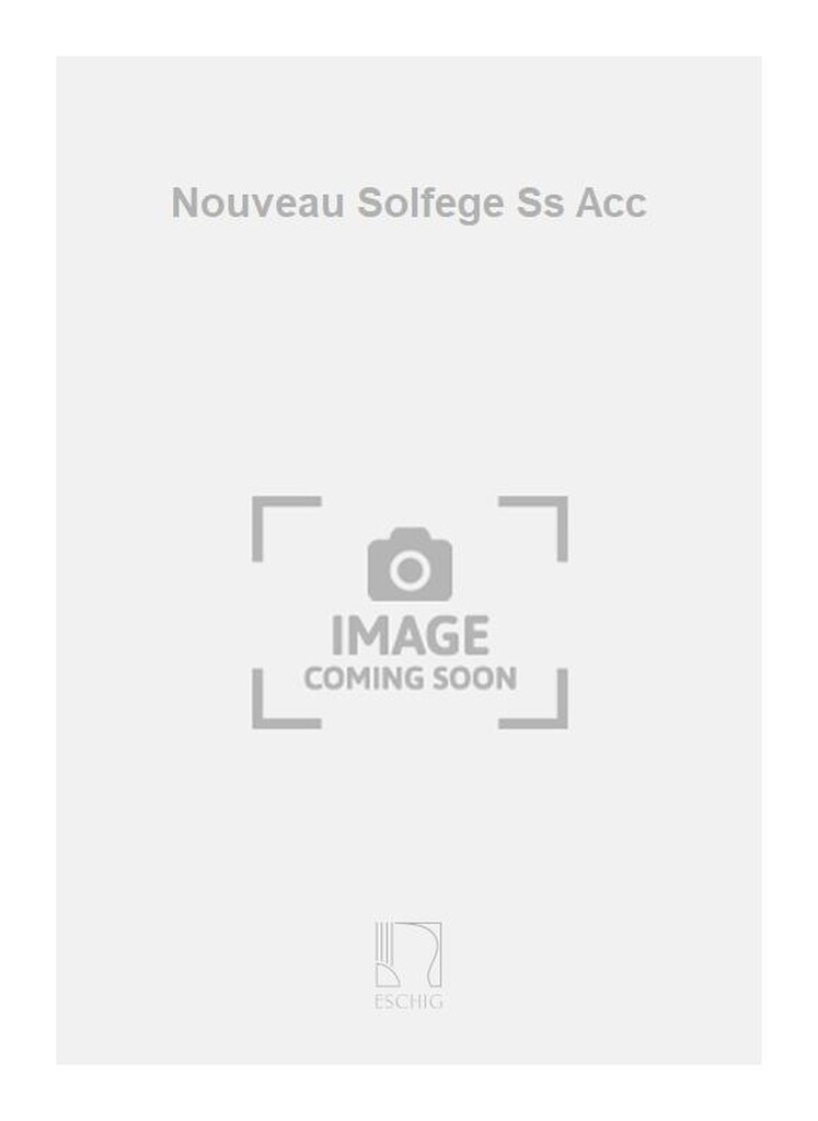 Nouveau Solfege Ss Acc